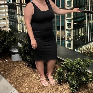 Zara Women’s Body Con Sleeveless Dress Black XL